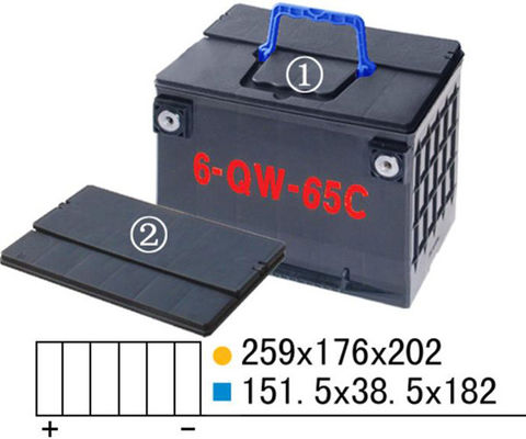 УПС придает квадратную форму инжекционному методу литья бегуна батарейного шкафа 6В4 горячему для серии аксессуаров
